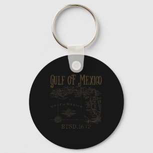 Golf van Amerika Grappige Golf van Mexico vlagkaar Sleutelhanger