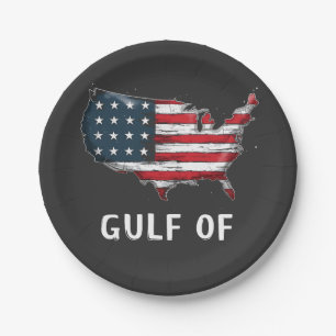 Golf van Amerika Grappige Trump Oostkust Mexico Papieren Bordje