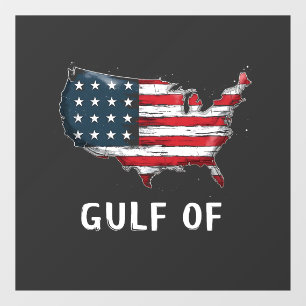 Golf van Amerika Grappige Trump Oostkust Mexico Raamsticker