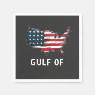 Golf van Amerika Grappige Trump Oostkust Mexico Servet