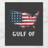 Golf van Amerika Grappige Trump Oostkust Mexico Wijn Etiket (Enkel label)