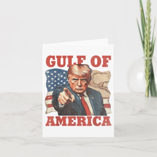 Golf van Amerika Grappige vlag van de VS Kaart (Voorkant)