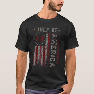 Golf van Amerika Grappige Vlag voor mannen en vrou T-shirt