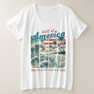 Golf van Amerika Grote Maat T-shirt