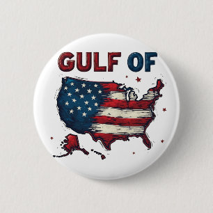 Golf van Amerika Kaart Trump Verenigde Staten Golf Ronde Button 5,7 Cm