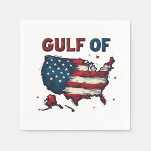 Golf van Amerika Kaart Trump Verenigde Staten Golf Servet