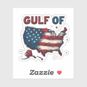 Golf van Amerika Kaart Trump Verenigde Staten Golf Sticker