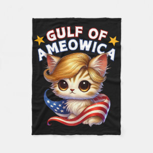 Golf van Amerika Mexico Trump Hair Cat Kit Fleece Deken