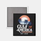 Golf Van Amerika Opgericht 2025 Amerikaanse Soever Magneet (Voorkant / Achterkant)
