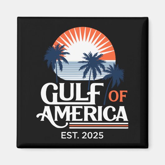 Golf Van Amerika Opgericht 2025 Amerikaanse Soever Magneet (Voorkant)
