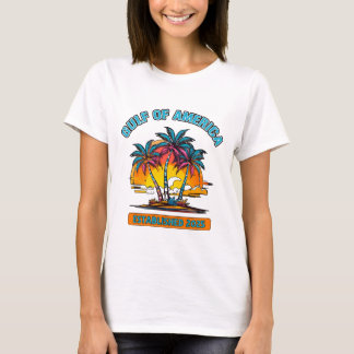Golf van Amerika Opgericht 2025 Tropisch T-shirt