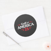 Golf van Amerika Patriotisch Amerikaanse Trump VS  Ronde Sticker (Envelop)