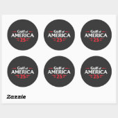 Golf van Amerika Patriotisch Amerikaanse Trump VS  Ronde Sticker (Vel)
