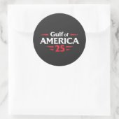 Golf van Amerika Patriotisch Amerikaanse Trump VS  Ronde Sticker (Tas)