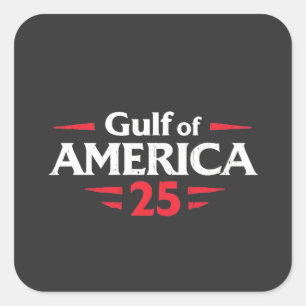 Golf van Amerika Patriotisch Amerikaanse Trump VS- Vierkante Sticker