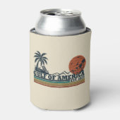 Golf van Amerika  patriottisch ontwerp Blikjeskoeler (Blikje Voorkant)