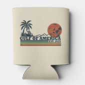 Golf van Amerika  patriottisch ontwerp Blikjeskoeler (Achterkant)