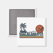 Golf van Amerika  patriottisch ontwerp Magneet (Voorkant / Achterkant)