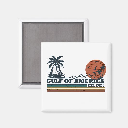 Golf van Amerika  patriottisch ontwerp Magneet (Voorkant / Achterkant)