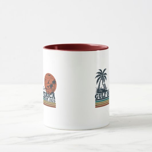 Golf van Amerika patriottisch ontwerp Mok (Midden)