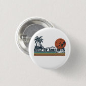 Golf van Amerika  patriottisch ontwerp Ronde Button 3,2 Cm (Voorkant /achterkant)