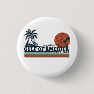 Golf van Amerika  patriottisch ontwerp Ronde Button 3,2 Cm