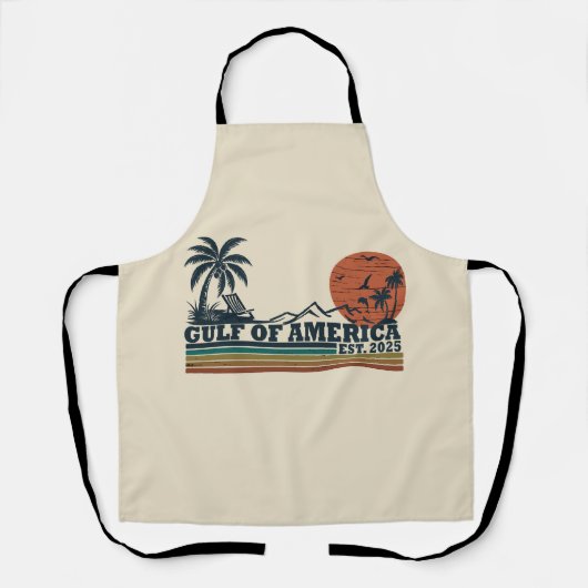 Golf van Amerika patriottisch ontwerp Schort (Voorkant)