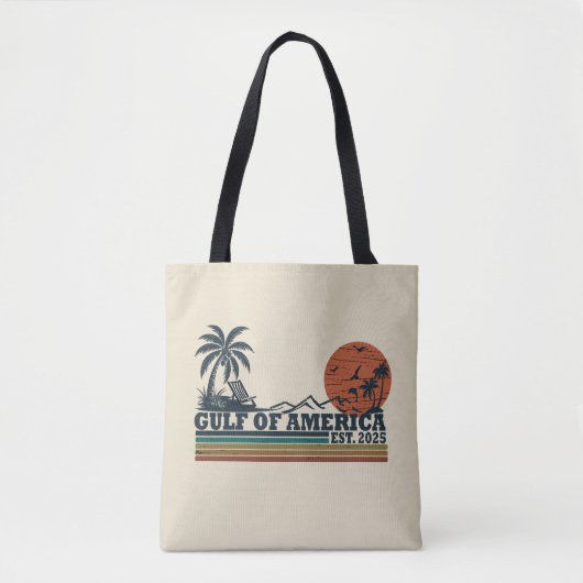 Golf van Amerika  patriottisch ontwerp Tote Bag (Voorkant)