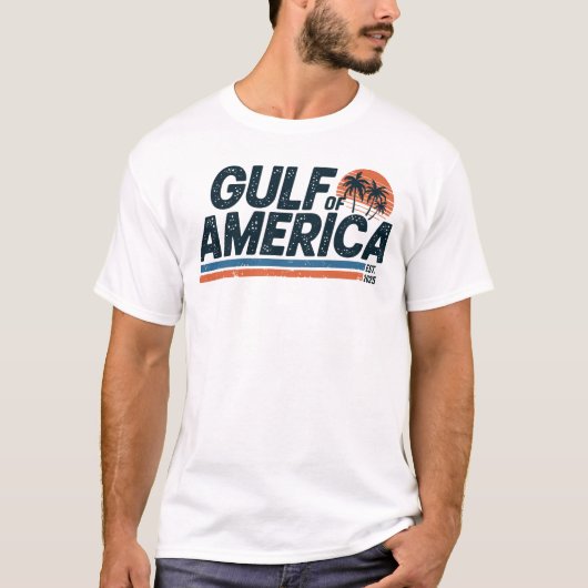 Golf van Amerika Patriottisch  T-shirt (Voorkant)