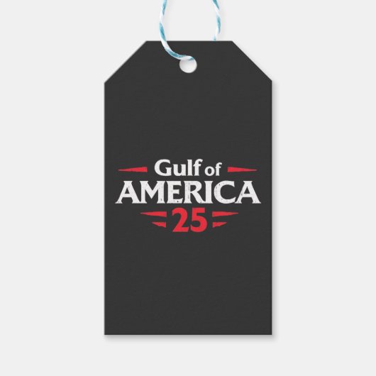 Golf van Amerika Patriottische Amerikaanse Trump V Cadeaulabel (Voorkant)