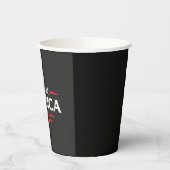 Golf van Amerika Patriottische Amerikaanse Trump V Papieren Bekers (Links)