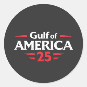 Golf van Amerika Patriottische Amerikaanse Trump V Ronde Sticker