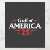 Golf van Amerika Patriottische Amerikaanse Trump V Wijn Etiket (Enkel label)