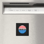 Golf van Amerika President Trump 2025 _2 Magneet (Insitu (Vaatwasser))
