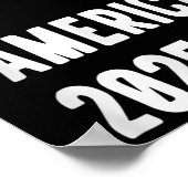 Golf van Amerika President Trump 2025 _6 Poster (Hoek)