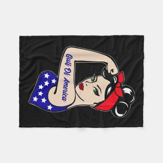 Golf van Amerika President Trump 2025 Fleece Deken (Voorkant (Horizontaal))