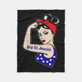 Golf van Amerika President Trump 2025 Fleece Deken (Voorkant)