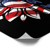 Golf van Amerika President Trump 2025 Raglan Ba Poster (Hoek)