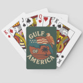 Golf van Amerika Retro Pokerkaarten (Achterkant)