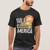 Golf van Amerika Retro Sunset Palm T-shirt (Voorkant)