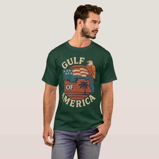 Golf van Amerika Retro T-shirt (Voorkant volledig)