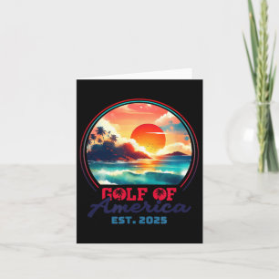 Golf van Amerika Shirt EST 2025 Retro Vintage B Kaart