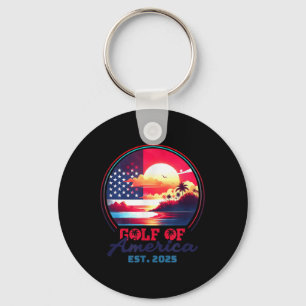 Golf van Amerika Shirt EST 2025 Retro Vintage B Sleutelhanger