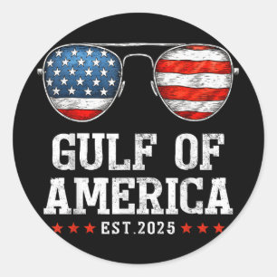 Golf van Amerika sinds 2025 rood wit en blauw Ronde Sticker