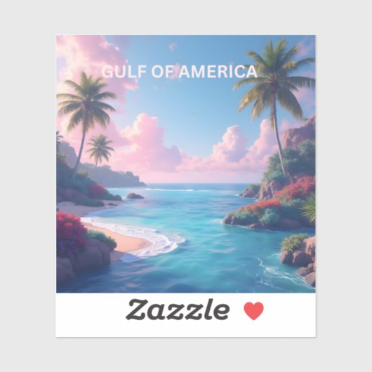 Golf van Amerika sticker pastel (Vel)