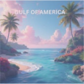 Golf van Amerika sticker pastel (Voorkant)