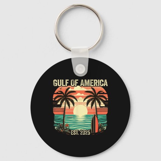 Golf van Amerika  strand van Amerika Golf M Sleutelhanger (Voorkant)