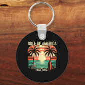 Golf van Amerika  strand van Amerika Golf M Sleutelhanger (Voorkant)