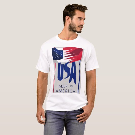 golf van amerika t-shirt (Voorkant volledig)