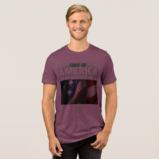 Golf van Amerika Tri-Blend Shirt (Voorkant volledig)